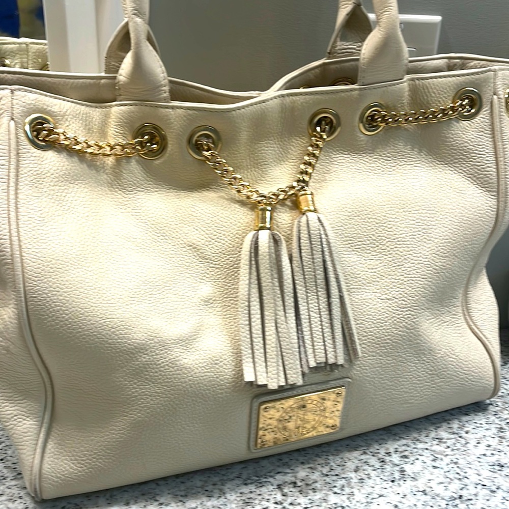 Jack French Crème Leather Bag